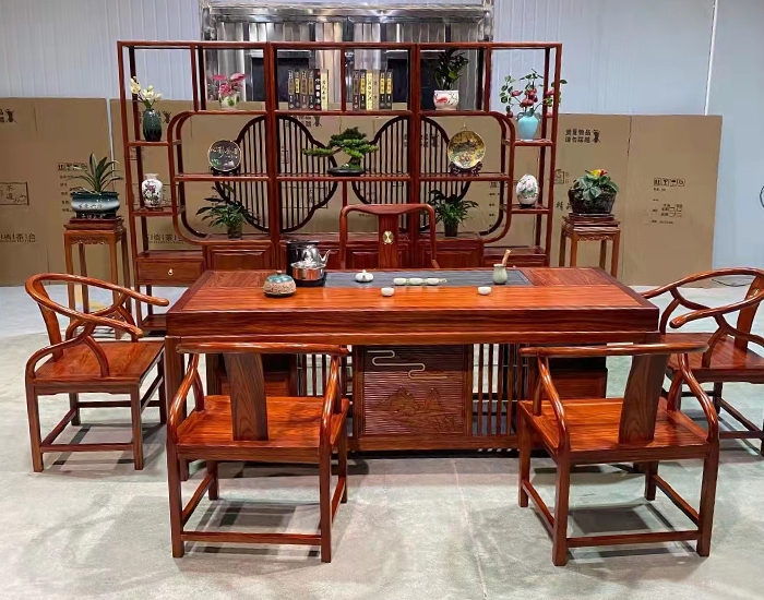 金丝檀木茶桌厂家