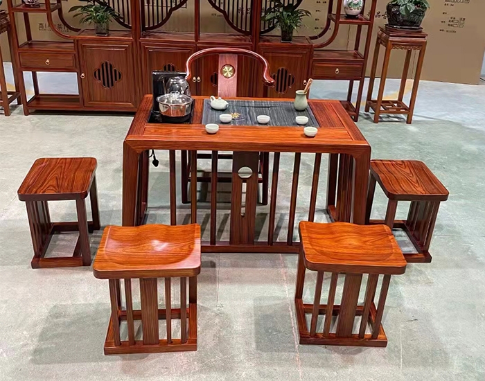 古典金丝檀木茶桌